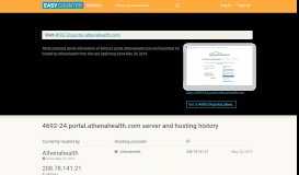 
							         4692-24.portal.athenahealth.com server and hosting history								  
							    
