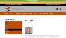 
							         4K Director | 4K Information - West De Pere School District								  
							    