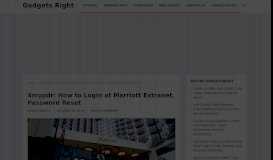 
							         4mypdr: How to Login at Marriott Extranet - Gadgetsright								  
							    