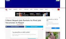 
							         5 Best Nepali Job Portals to Find Job Vacancies in Nepal - TechLekh								  
							    