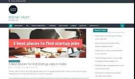 
							         5 best places to find startup jobs in India - Social Talky								  
							    