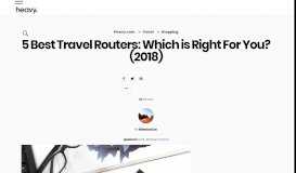 
							         5 Best Travel Routers: Which is Right For You? (2018) | Heavy.com								  
							    