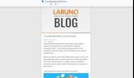 
							         5 Cara Menghasilkan Uang di Internet | Portal - Laruno.com								  
							    