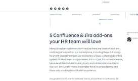 
							         5 Confluence & Jira add-ons your HR team will love - Atlassian								  
							    