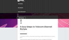 
							         5 Easy Steps to Telecom Channel Portals - Mendix								  
							    