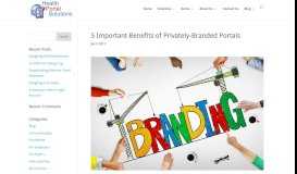 
							         5 Important Benefits of Privately-Branded Portals | Health Portal ...								  
							    