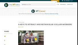 
							         5 Keys to Attract and Retain Blue-Collar Workers | The HT Group								  
							    