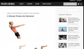 
							         5 Minute Pilates Ab Workout - Studio Pilates								  
							    