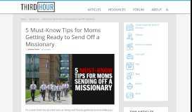 
							         5 Must-Know Tips for Moms Getting Ready to Send Off a Missionary ...								  
							    