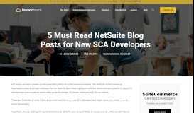 
							         5 Must Read NetSuite Blog Posts for New SCA Developers - Tavano ...								  
							    