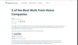 
							         5 of the Best Work From Home Companies | HighSpeedInternet.com								  
							    
