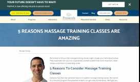 
							         5 Reasons Massage Training Classes Are Amazing | Pensacola, FL								  
							    