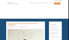 
							         5 Reasons to Build an Employee Portal in Salesforce - Nuvem ...								  
							    