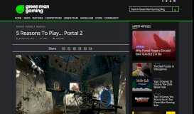 
							         5 Reasons To Play... Portal 2 - Green Man Gaming Blog								  
							    
