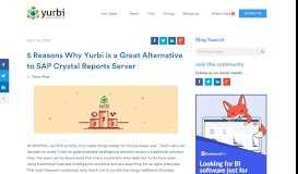 
							         5 Reasons Why Yurbi is a Great Alternative to SAP Crystal Reports ...								  
							    