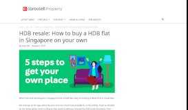 
							         5 Steps to Buy a Resale HDB Flat in Singapore on Your Own (2019)								  
							    