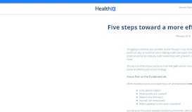 
							         5 Steps Toward a More Effective Health Plan Provider Portal - Healthx								  
							    
