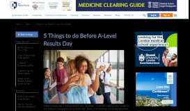 
							         5 Things to do Before A-Level Results Day - The Medic Portal								  
							    