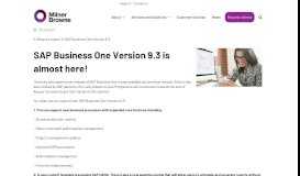 
							         5 things to expect in SAP Business One Version 9.3 - Milner Browne								  
							    