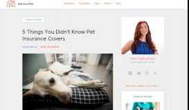 
							         5 Things You Didn't Know Pet Insurance Covers | Get Your Pet								  
							    