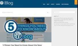 
							         5 Things You Need to Know About the New ABIM.org | ABIM Blog								  
							    