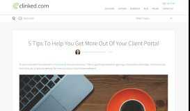 
							         5 Tips To Help You Get More Out Of Your Client Portal								  
							    