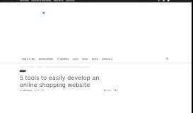 
							         5 tools to easily develop an online shopping website - Open Source ...								  
							    