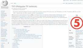 
							         5 (TV channel) - Wikipedia								  
							    