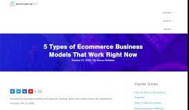 
							         5 Types of Ecommerce Business Models That Work Right Now								  
							    