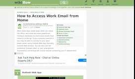 
							         5 Ways to Access Work Email from Home - wikiHow								  
							    