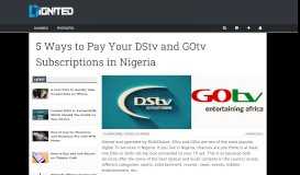 
							         5 Ways to Pay Your DStv and GOtv Subscriptions in Nigeria - Dignited								  
							    
