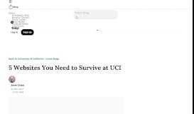 
							         5 Websites You Need to Survive at UCI - OneClass Blog								  
							    