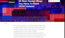 
							         50 Best Design Blogs - Shillington								  
							    