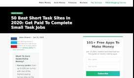 
							         50 Best Short Task Sites That Pay You to Complete Small ...								  
							    