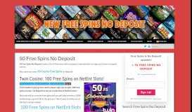
							         50 Free Spins No Deposit - New Free Spins No Deposit								  
							    