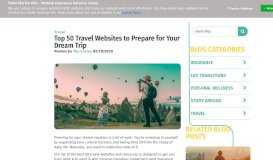 
							         50 Travel Websites You MUST Visit - HCC Medical Insurance Services								  
							    