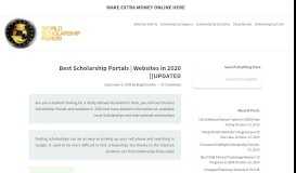 
							         51 Best Scholarship Websites/Portals for 2019 [UPDATED]								  
							    