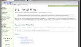 
							         5.1 - Portal Films - OzRadOnc								  
							    