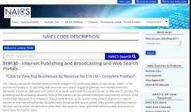 
							         519130 - NAICS Association								  
							    