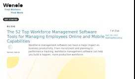 
							         52 Best Workforce Management Software Tools - Wonolo								  
							    