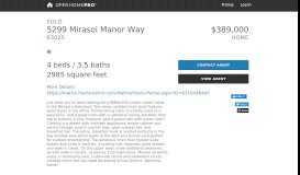 
							         5299 Mirasol Manor Way - Open Home Pro								  
							    