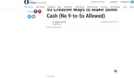 
							         53 Creative Ways to Make Money - The Penny Hoarder								  
							    