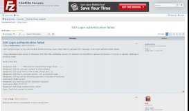 
							         530 Login authentication failed - FileZilla Forums								  
							    