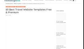 
							         55+ Best Travel Website Templates Free & Premium - freshDesignweb								  
							    