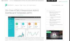 
							         55+ Free HTML5 Responsive Admin Dashboard Templates 2019								  
							    