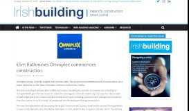 
							         €5m Rathmines Omniplex commences construction | | Irish Building ...								  
							    