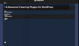 
							         6 Awesome E-learning Plugins for WordPress - SitePoint								  
							    