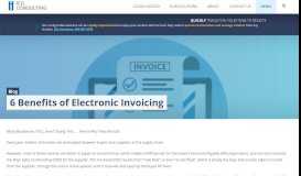 
							         6 Benefits of Electronic Invoicing - ICG Consulting								  
							    