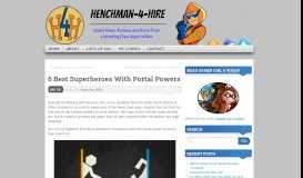 
							         6 Best Superheroes With Portal Powers | Henchman-4-Hire								  
							    