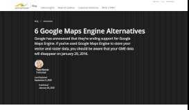 
							         6 Google Maps Engine Alternatives | Safe Software								  
							    